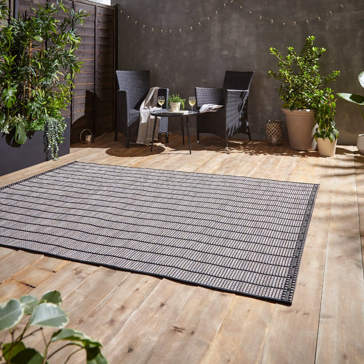 SMA041BLK1217 - Santa Monica A041 Indoor/Outdoor Rug - Coa Living