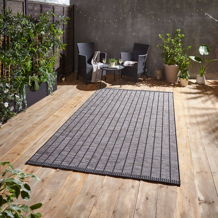 SMA041BLK1217 - Santa Monica A041 Indoor/Outdoor Rug - Coa Living