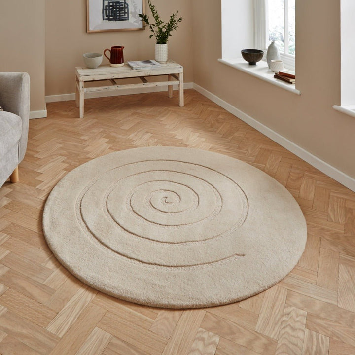 SPIRAL5-140X140 - Spiral Wool Rug - Coa Living