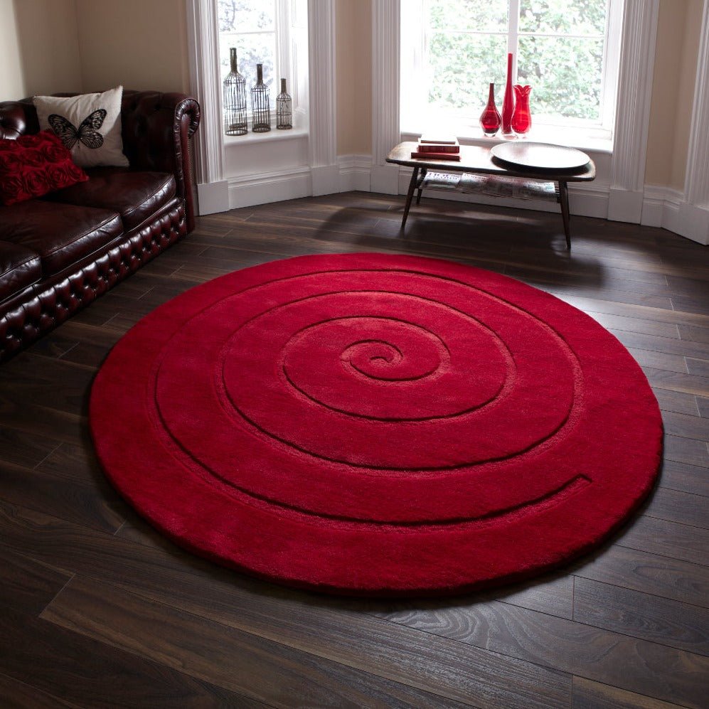 SPIRAL7-140X140 - Spiral Wool Rug - Coa Living