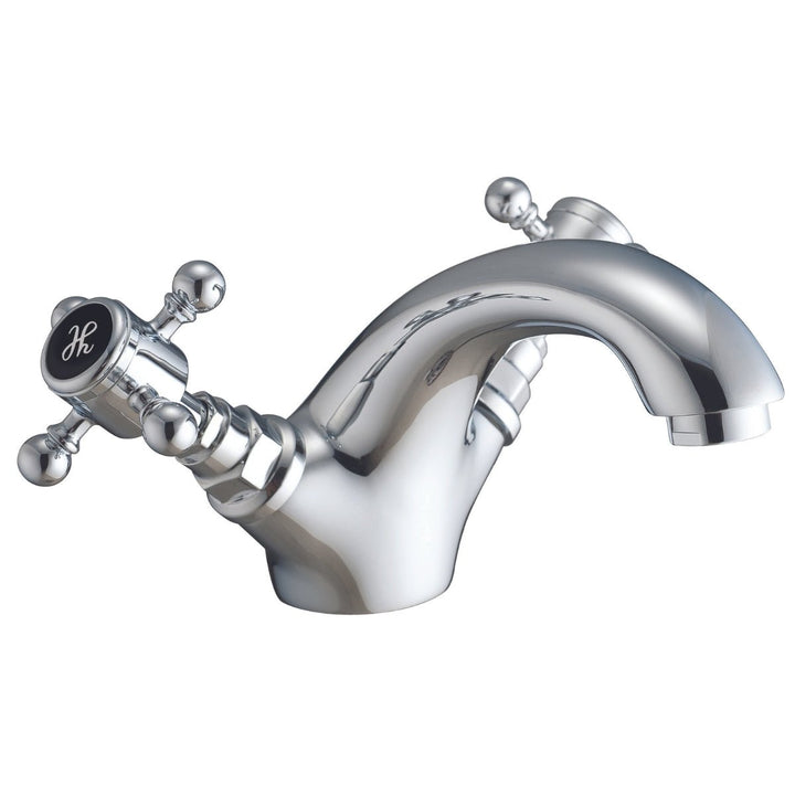 TAP191 - Harrogate Mono Basin Mixer Tap with Push Waste in Chrome - Coa Living