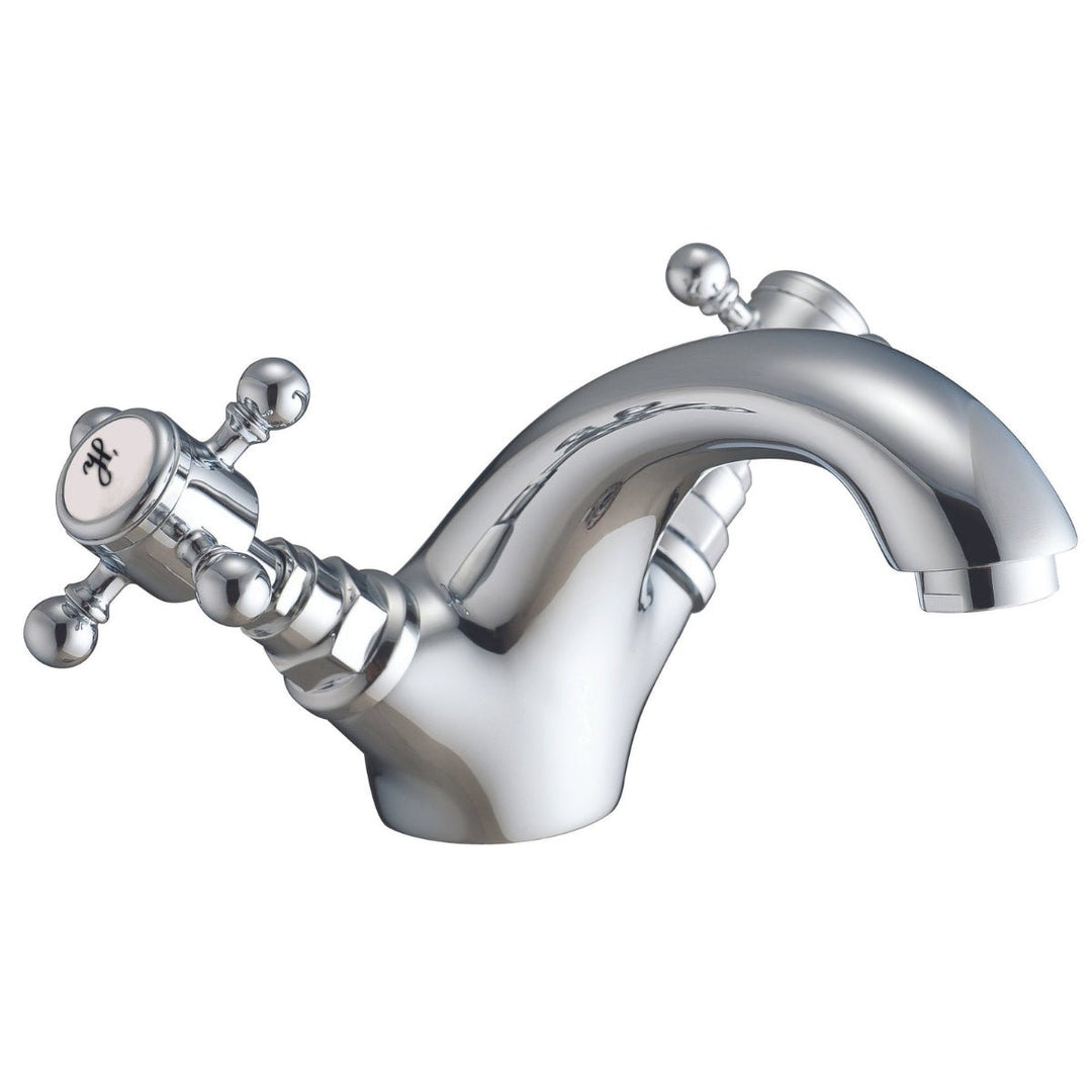 TAP191 - Harrogate Mono Basin Mixer Tap with Push Waste in Chrome - Coa Living