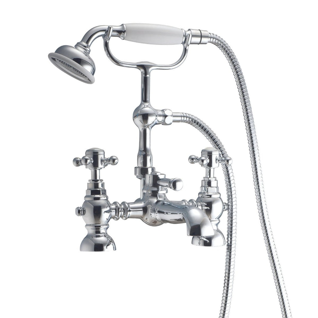 TAP193 - Harrogate Bath Shower Mixer with Cradle in Chrome - Coa Living