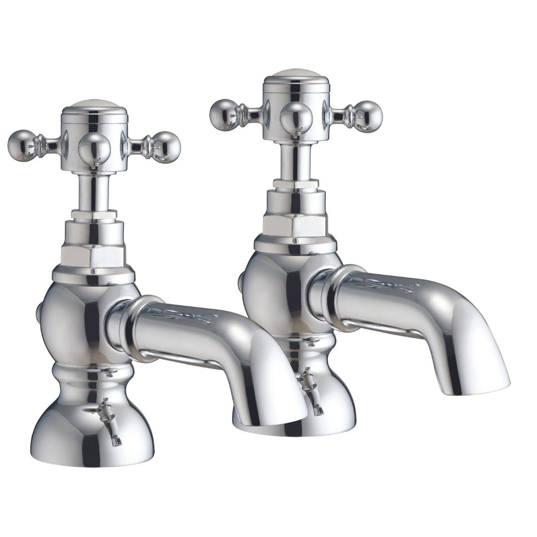 TAP195 - Harrogate Bath Pillar Taps in Chrome - Coa Living