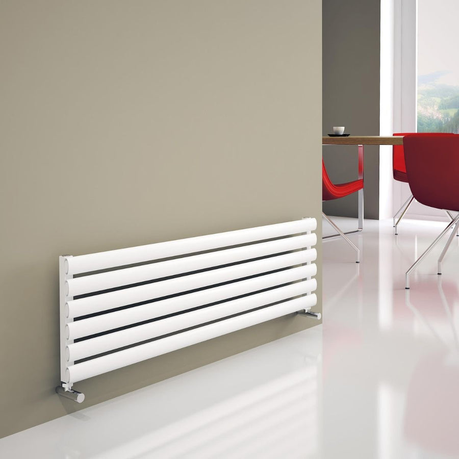 TXL 1800035006 TXW - Carisa Tallis XL Horizontal Aluminium Central Heating Radiator in Textured White - Coa Living