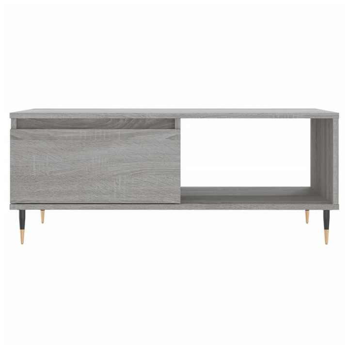 Grigio Grey Wood Grain 90cm Rectangular Coffee Table