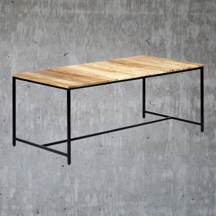 V0671185957 - Legno Industrial Style Mango Wood Dining Table 3 Sizes - Coa Living