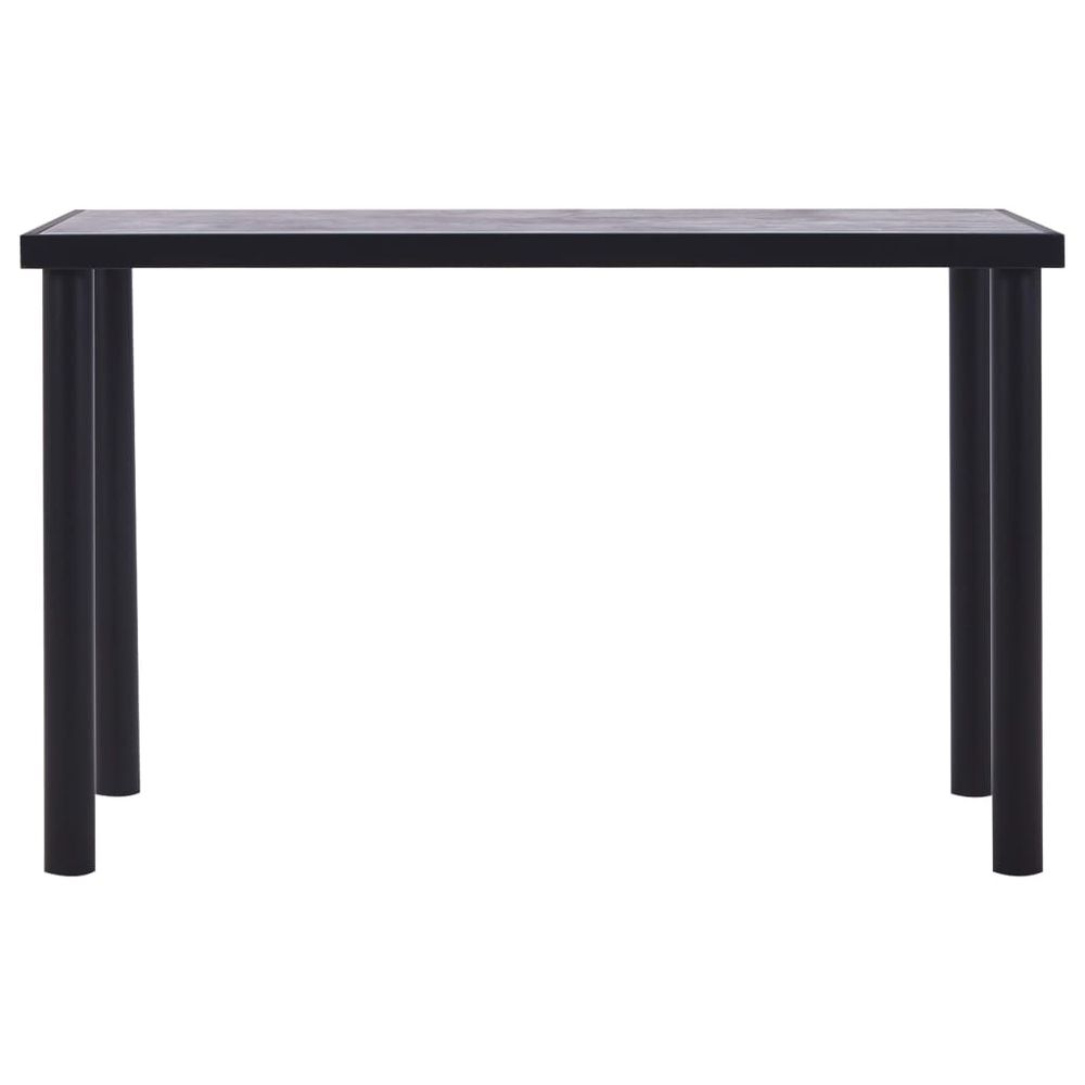 V0671186706 - Henry Concrete Grey Dining Table with Black Legs in 5 Sizes - Coa Living