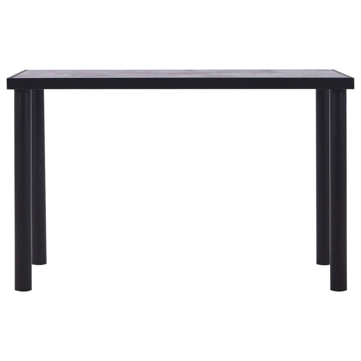 V0671186706 - Henry Concrete Grey Dining Table with Black Legs in 5 Sizes - Coa Living