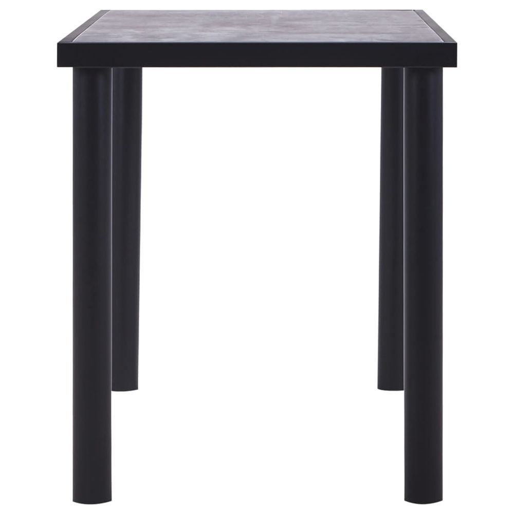 V0671186706 - Henry Concrete Grey Dining Table with Black Legs in 5 Sizes - Coa Living