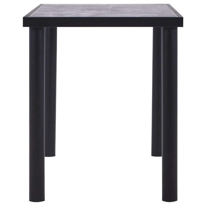 V0671186706 - Henry Concrete Grey Dining Table with Black Legs in 5 Sizes - Coa Living