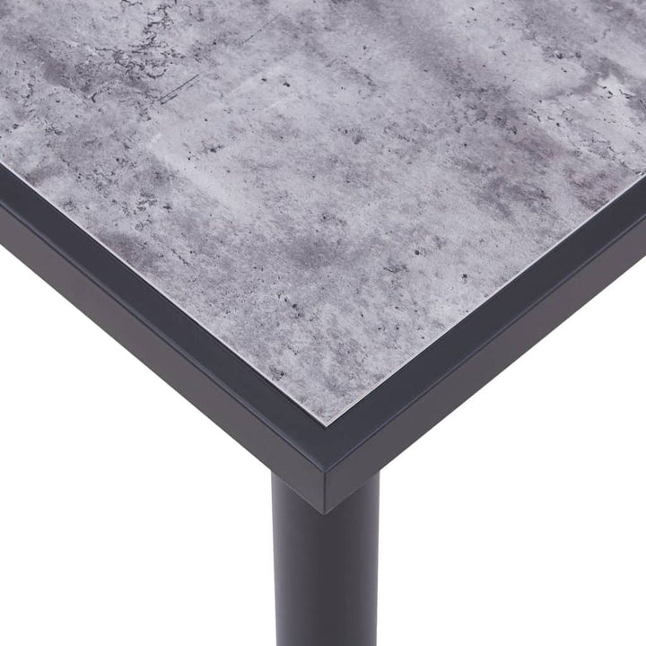 V0671186706 - Henry Concrete Grey Dining Table with Black Legs in 5 Sizes - Coa Living