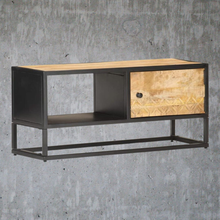 V0671199240 - Legno Industrial Style Mango Wood Lowboard TV Cabinet 2 Sizes - Coa Living