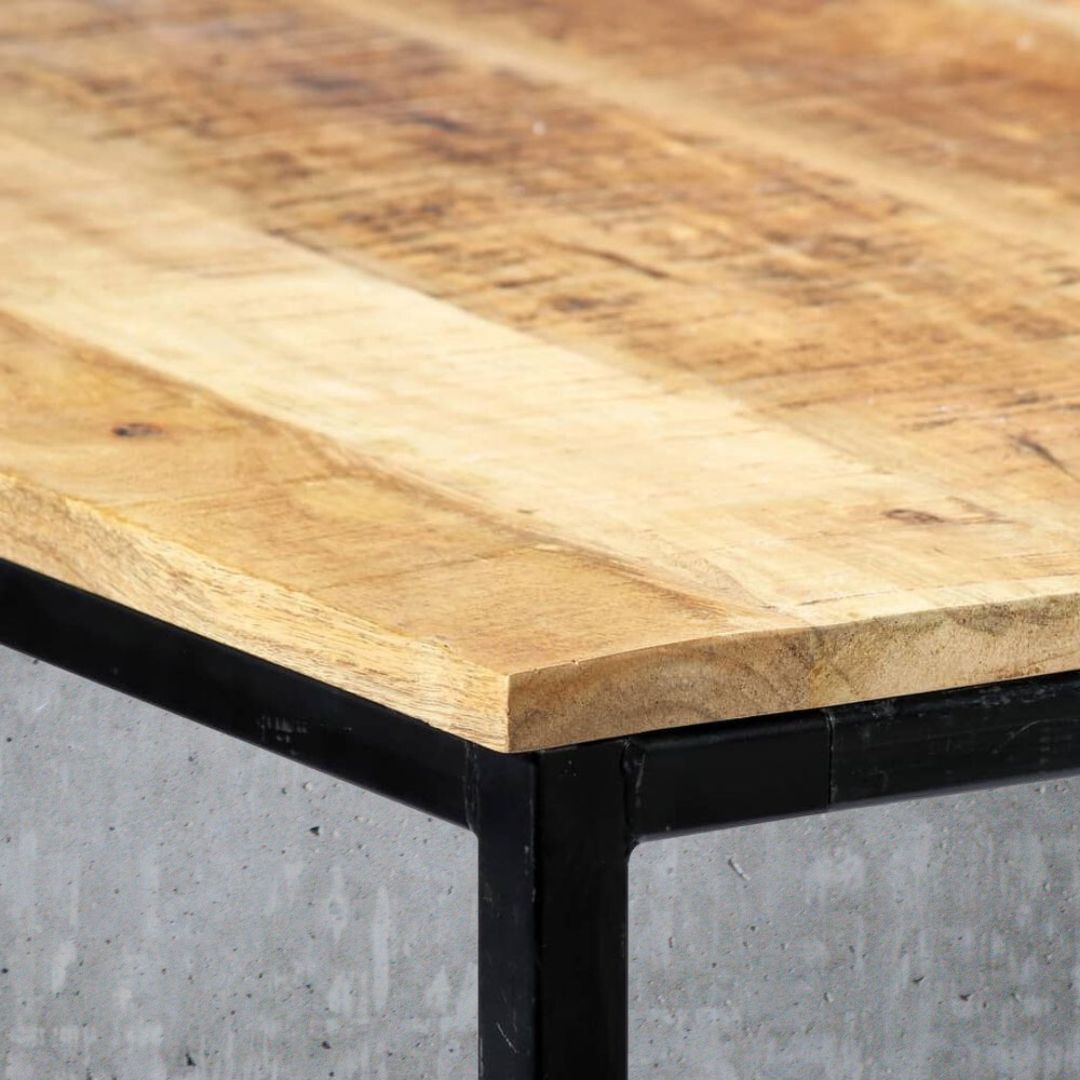 V0671208157 - Legno Industrial Style Mango Wood Dining Table 3 Sizes - Coa Living