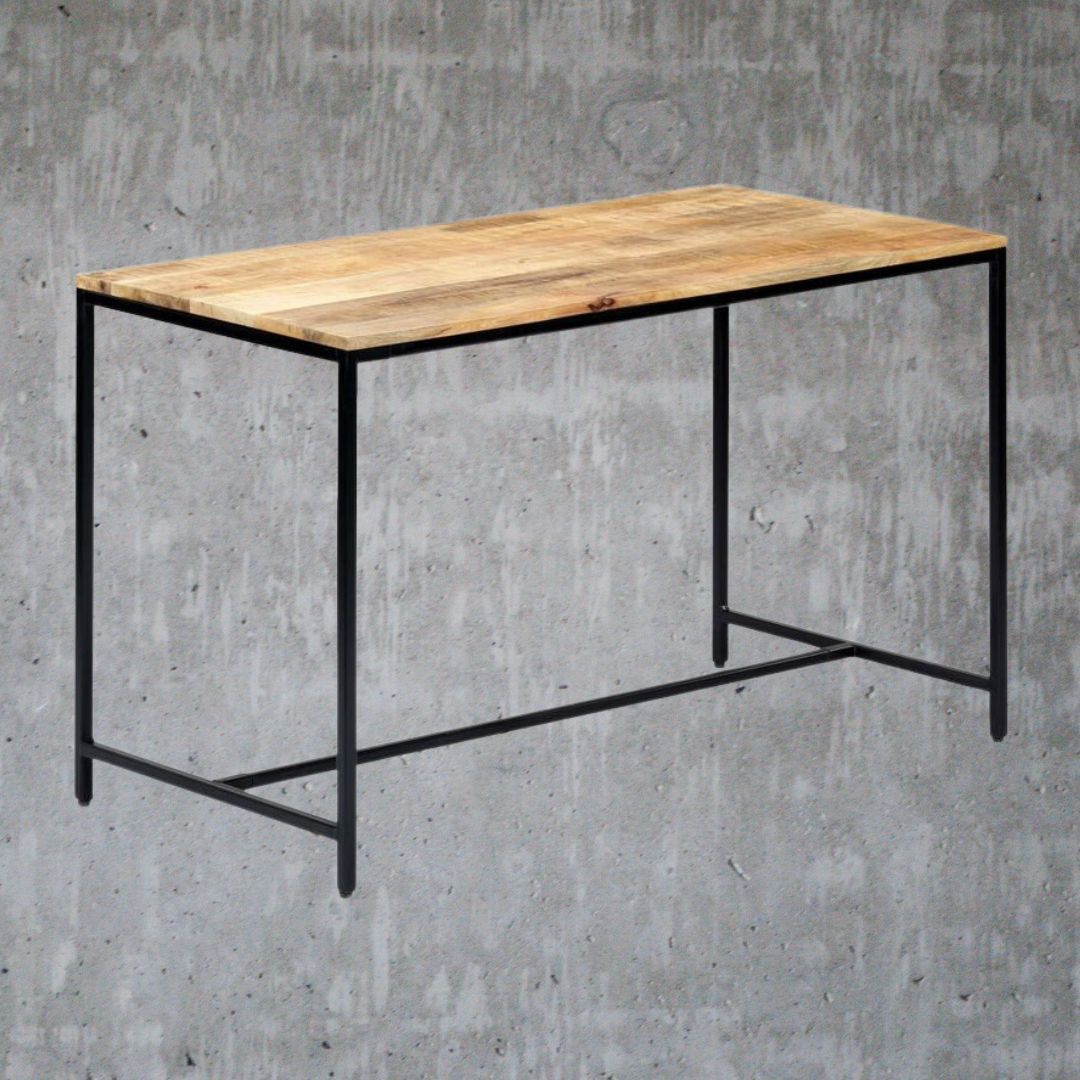 V0671208157 - Legno Industrial Style Mango Wood Dining Table 3 Sizes - Coa Living