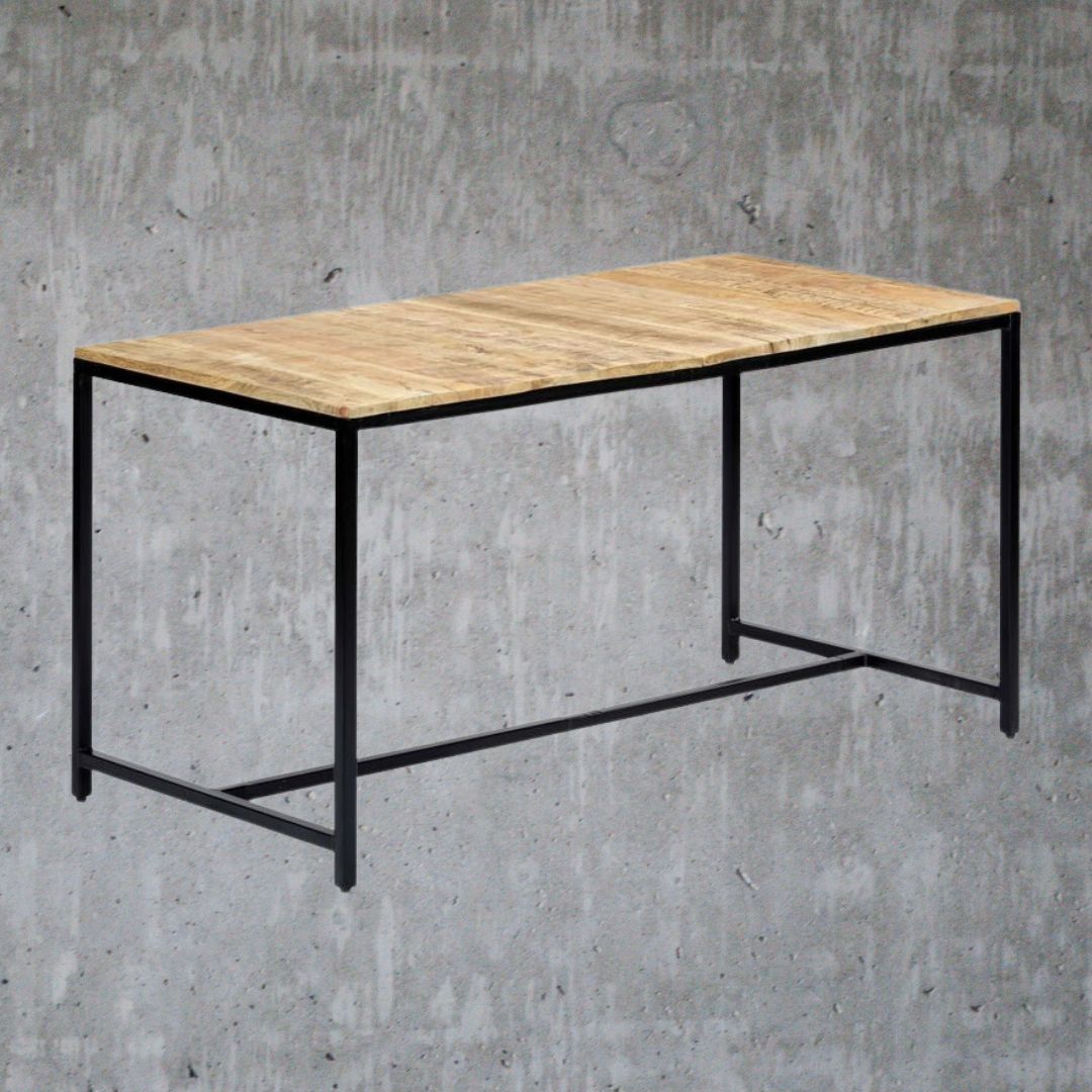 V0671209807 - Legno Industrial Style Mango Wood Dining Table 3 Sizes - Coa Living