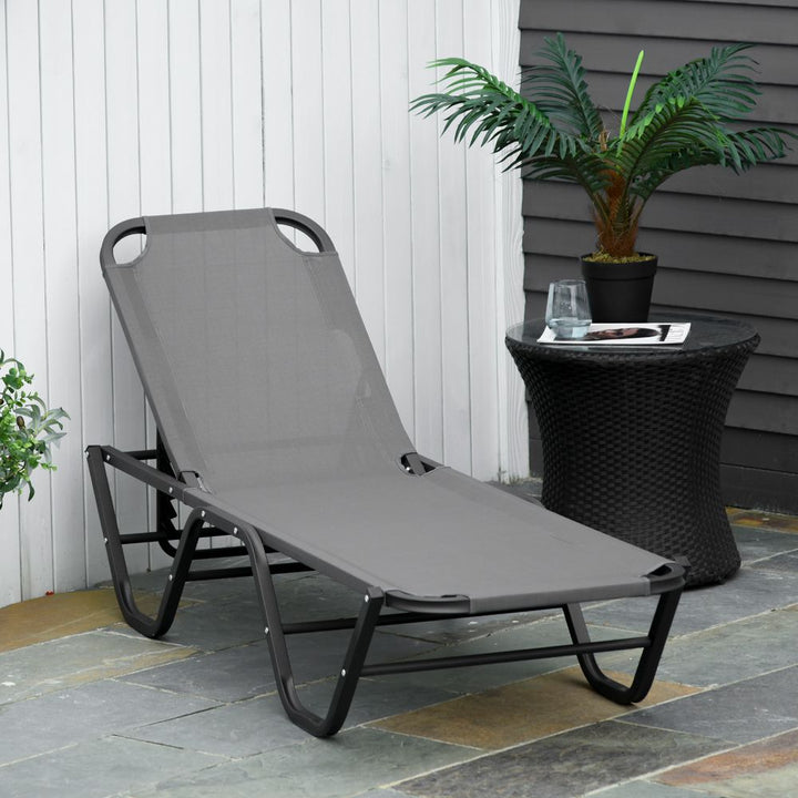 V067942399 - 5-Position Sun Lounger Recliner with Adjustable Backrest - Coa Living