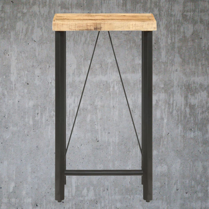 V069822206 - Legno Industrial Style Mango Wood Bar Table in 3 Sizes - Coa Living