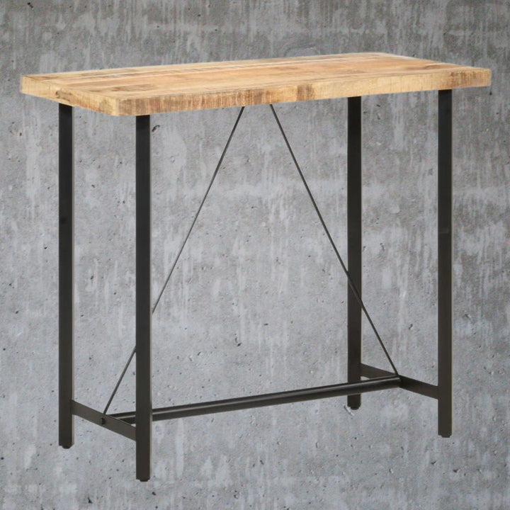 V069822208 - Legno Industrial Style Mango Wood Bar Table in 3 Sizes - Coa Living