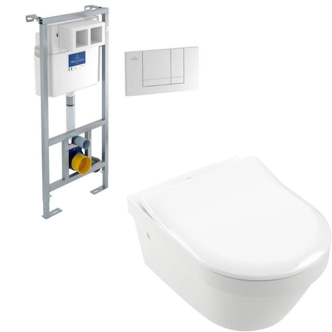 VBP-23-0308 - Villeroy & Boch Architectura Wall Hung Toilet and Cistern Bundle - Coa Living