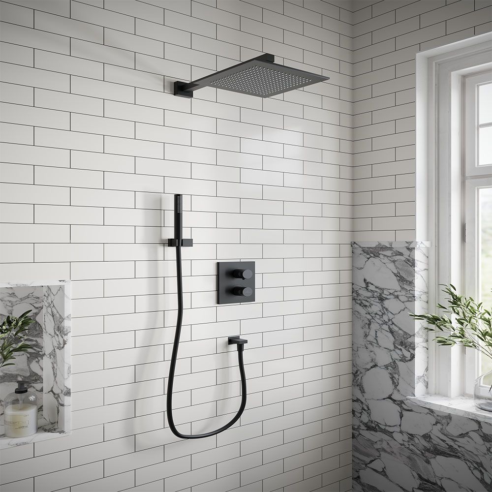 VBP-23-0912 - Villeroy & Boch Universal Complete Shower Set Matt Black - Coa Living